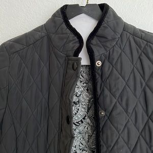 Charter Club Black Quilted Jacket